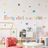 Every Child Is An Artist Wall Sticker English Proverbs Bedroom Art Mural Sticker
