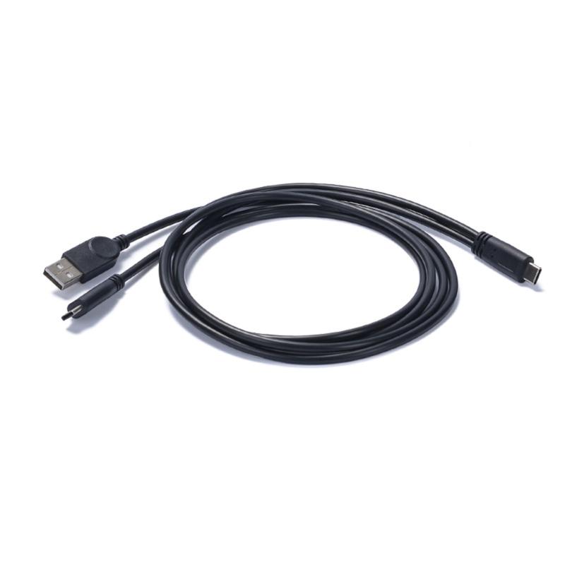 

2 in 1 USB C to Type C OTG Adapter and USB Charging Cable for Live Streaming Compatible for Phones and Sound Cards 1