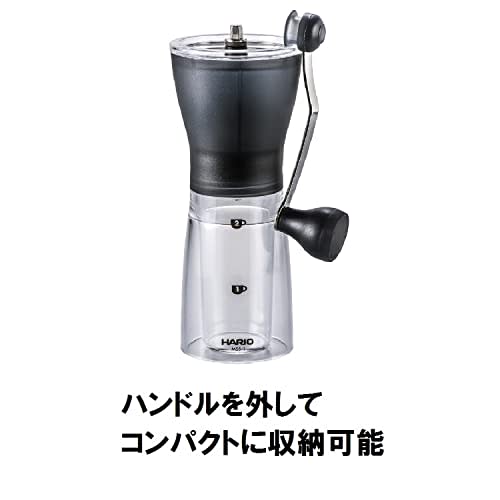 HARIO Coffee Mill Transparent Black Hand Grind Ceramic Slim Present Gift Present MSS-1TB