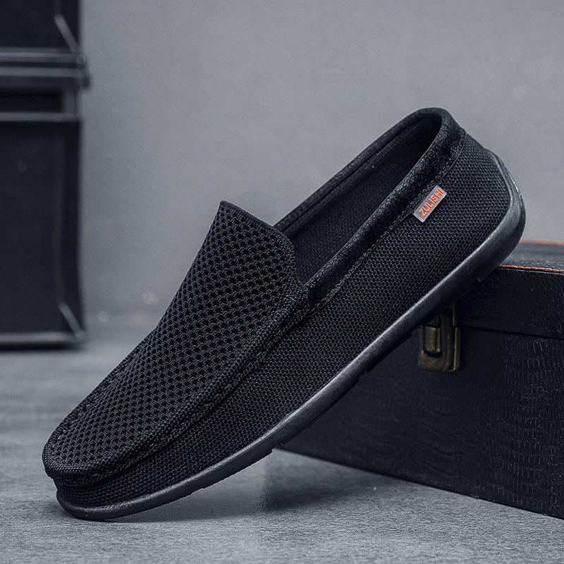 

Мужская обувь Doudou, летняя, деловая, новая, дышащая, сетчатая, мокасины, мужская обувь для вождения, мужская обувь с одной педалью 39