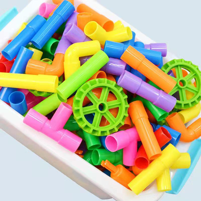 DIY Water Pipe Building Blocks for Kids - Science Education Toy for Kindergarten