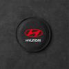 2pcs Car Badge Coasters Suede Water Cup Bottle Holder Anti-slip Mats Accessories For Hyundai Tucson Solaris GDI I20 I30 IX20 i10 B32
