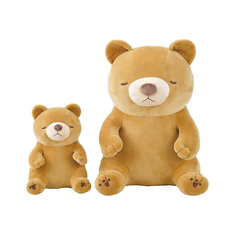 Ribheart Sitting Hugging Pillow Premium Nemunemu Animals Marron S Size (Approx. 18cm in length) Fluffy and Soft 48261-30
