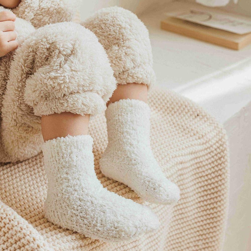 Thickening Infant Learning Walk Socks Korean Style Home Sleep Socks  Toddler