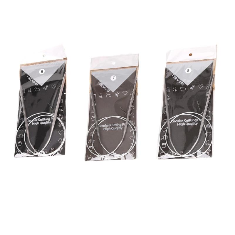 

Complete Circular Knitting Needle Set With Plastic Stitching Holders For Seamlessly Knitting Experience
