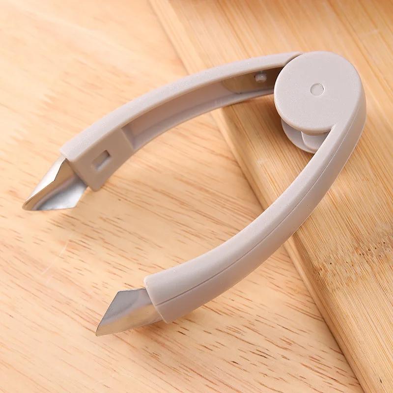 Pineapple Eye Corer Fruit Vegetable Knives Stem Remover Clip Strawberry Huller Peeler Stainless Steel Tweezers Kitchen Gadgets