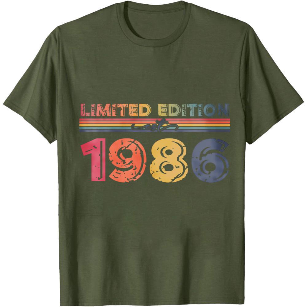 Limited Edition 1986 Vintage Style Summer Unisex TShirt Retro Design Unisex Casual Wear For Birthday Gift Anniversary Celebration