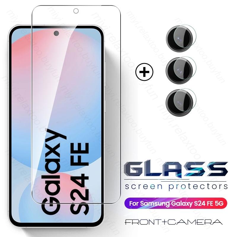 S24FE S25FE Case 2To1 Protective Glass for Samsung Galaxy S24 FE/S25 FE 5G Camera Screen Protectors Sumsung S 24 25 FE 24FE 25FE