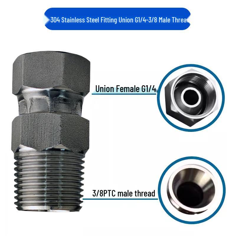 304 Stainless Steel Universal Quick-Connect Pipe Fittings for Spray Gun Equipment