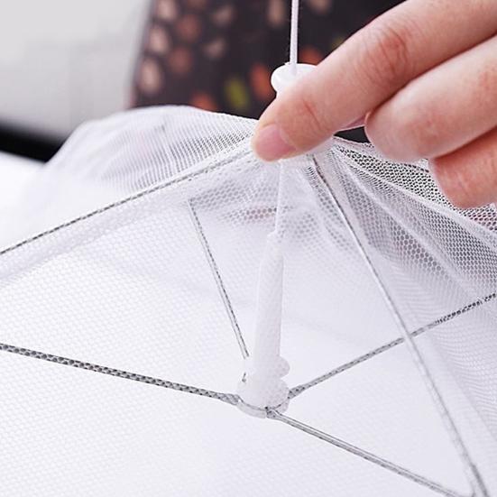 Síťovaný kryt na jídlo pro piknik, kempování, velký pop-up stan, deštník, skládací, opakovaně použitelný, síťované kryty pro venkovní BBQ párty
