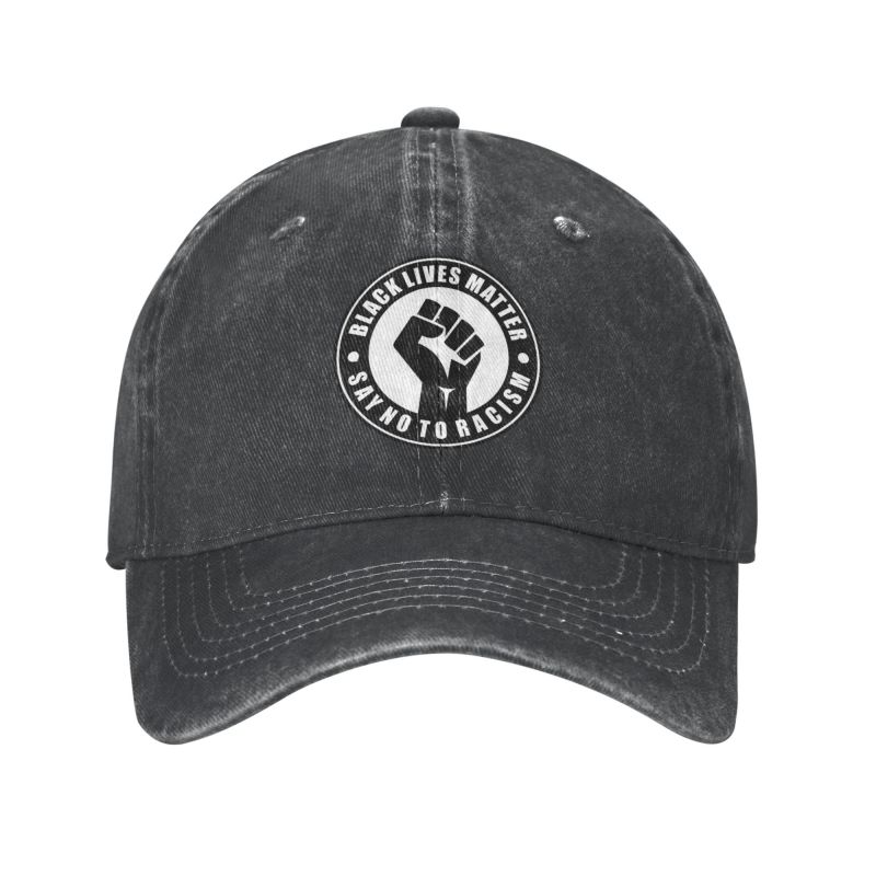 

Personalized Cotton Black Fist Baseball Cap Women Unisex Breathable Dad Hat Sports