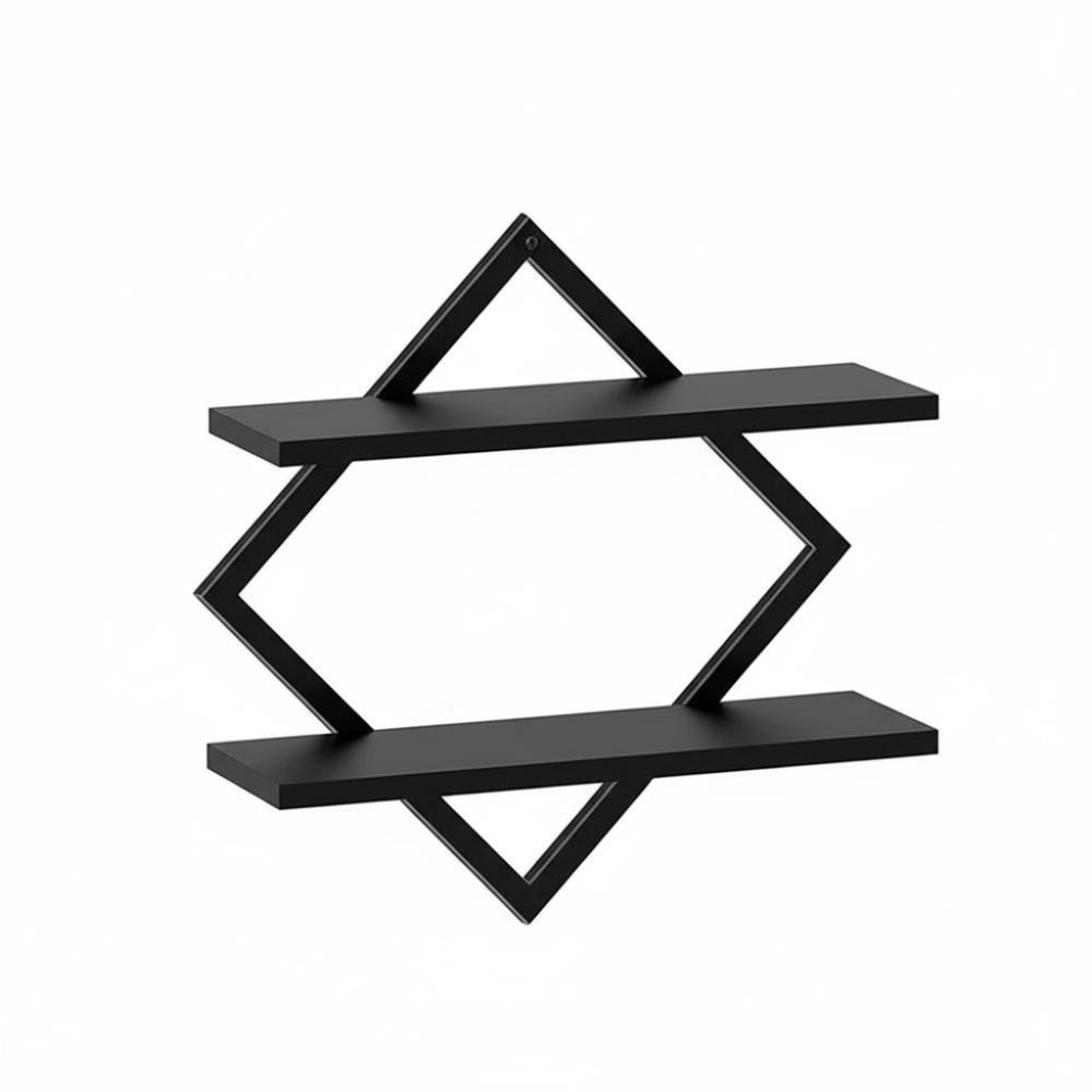 Double-Tier Floating Shelves Wall Mounted Bathroom Shelves  for Living Room Bedroom Kitchen