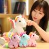 Adorable tiny Unicorn Plush Toy Cartoon Stuffed Animal Angel Unicorn Doll Birth Date Home Decor Gifts great for daily use
