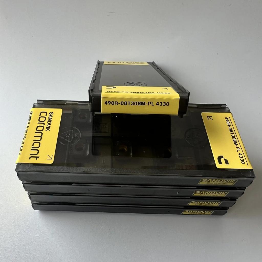 Original Sandvik / 490R-08T308M-PL 4330 CNC Lathe Carbide Blade Tool 10 Pcs