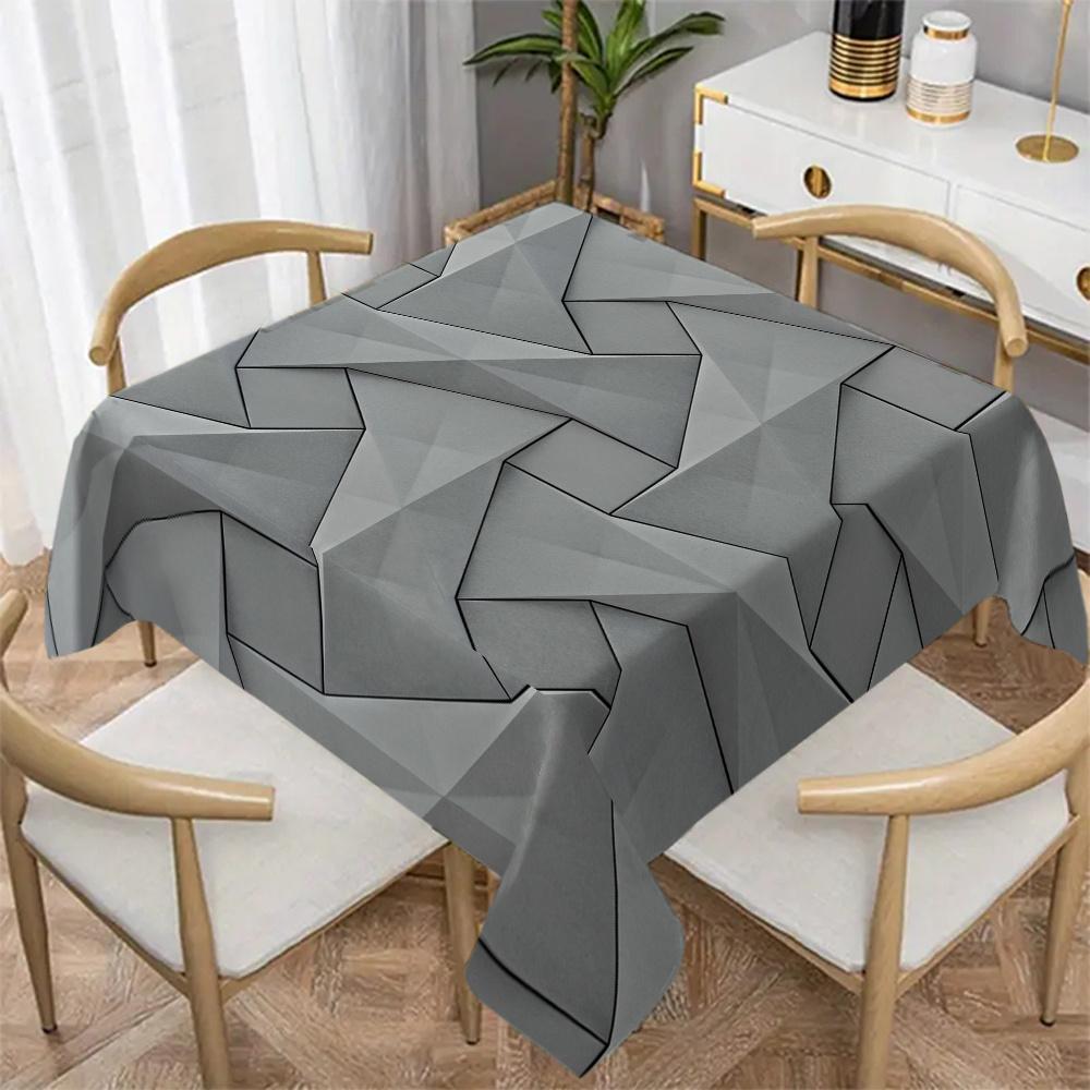 Versatile Printed Rectangular Tablecloth, All-Season Decorative Table Cover for Dining, Coffee Table & Home Decor