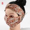 Pure Cotton Headband Mask Set Printed Dust-proof Washable Mask Anti-fog Fashion Popular Neutral Three-dimensional Mask