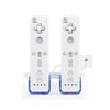 1 set Stazione di Ricarica a 2 Porte con 2 Batterie Ricaricabili da 2800mAh per Controller Gamepad Wii Dock di Ricarica per Wii