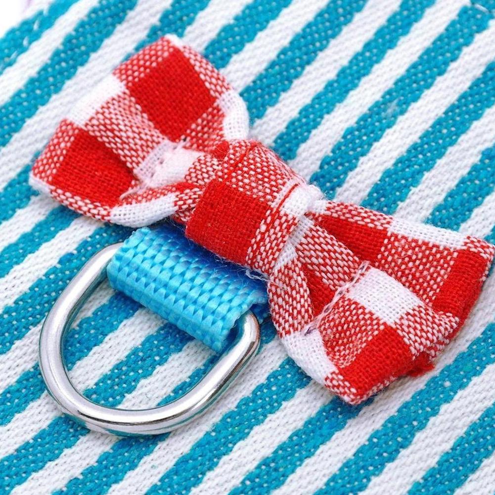 Mała Kamizelka Szelki i Smycz dla Królika, Fretek, Świnki Morskiej, Chomika, Szczeniaka Zestaw z Kokardką Szelki Piersiowe Akcesoria dla Zwierząt