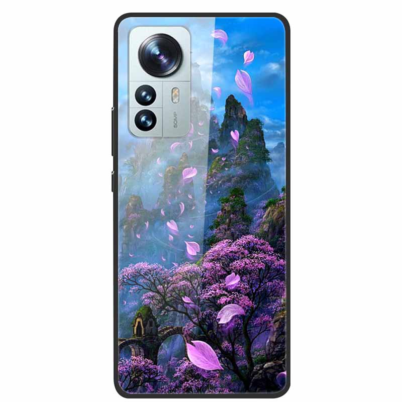 For Redmi Note 12S Case Tempered Glass Hard Back Cover for Xiaomi Redmi Note 12 Note12 Pro 4G 5G Phone Cases Note12S 12 S 12Pro