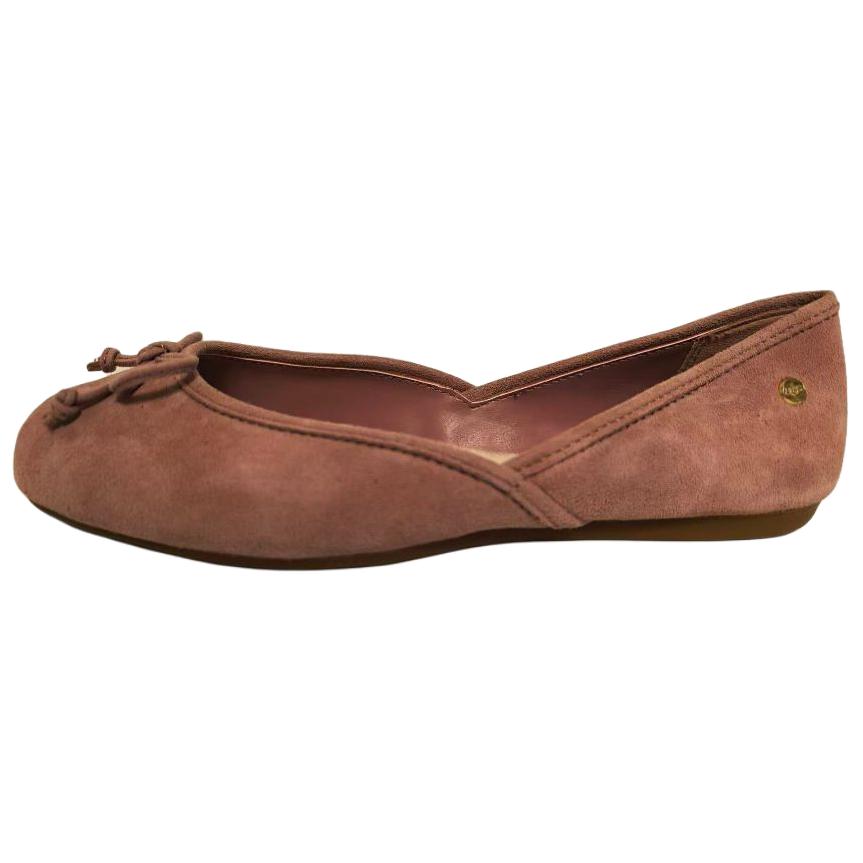 

UGG Лена Плоские Слипоны из Овчины Удобная Повседневная Обувь Женские балетки Нежно-розовый 1099872-PDW 38