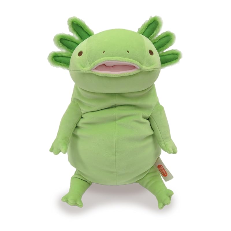 Shinada Global Mochi Series Mochiupa Matcha (Large) 22 X 22 X 30cm Plush Axolotl Animal MOUP-0350M