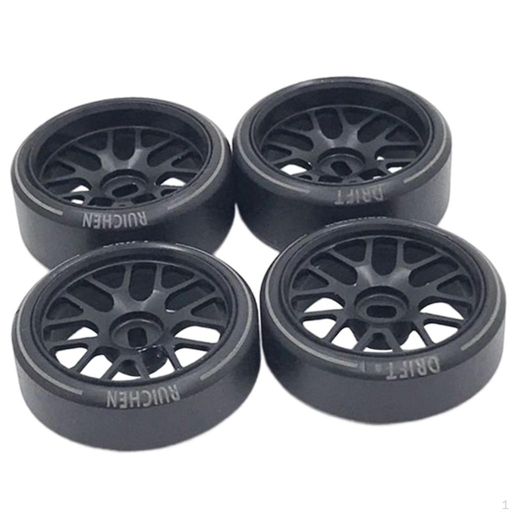 4Pcs 1:28 Tyre Parts for 284131 K969 Vehicles Crawler Model Buggy Trucks