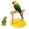 Pet Bird Parrot Wooden Table Stand Perch Cage Decor Gym Playground Play Toy