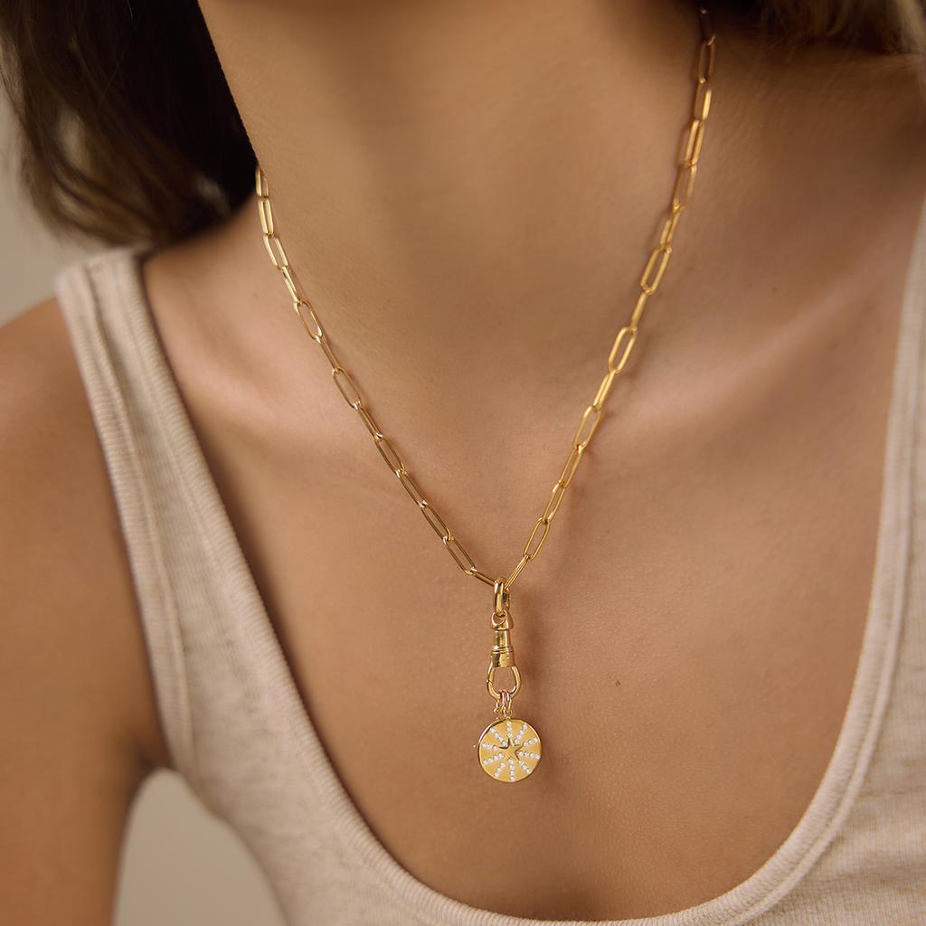 Youthway Classic Zircon Star Pendant Necklace For Women Minimalist 18K Gold Plated Stainless Steel Necklace Fashion Jewelry Gift