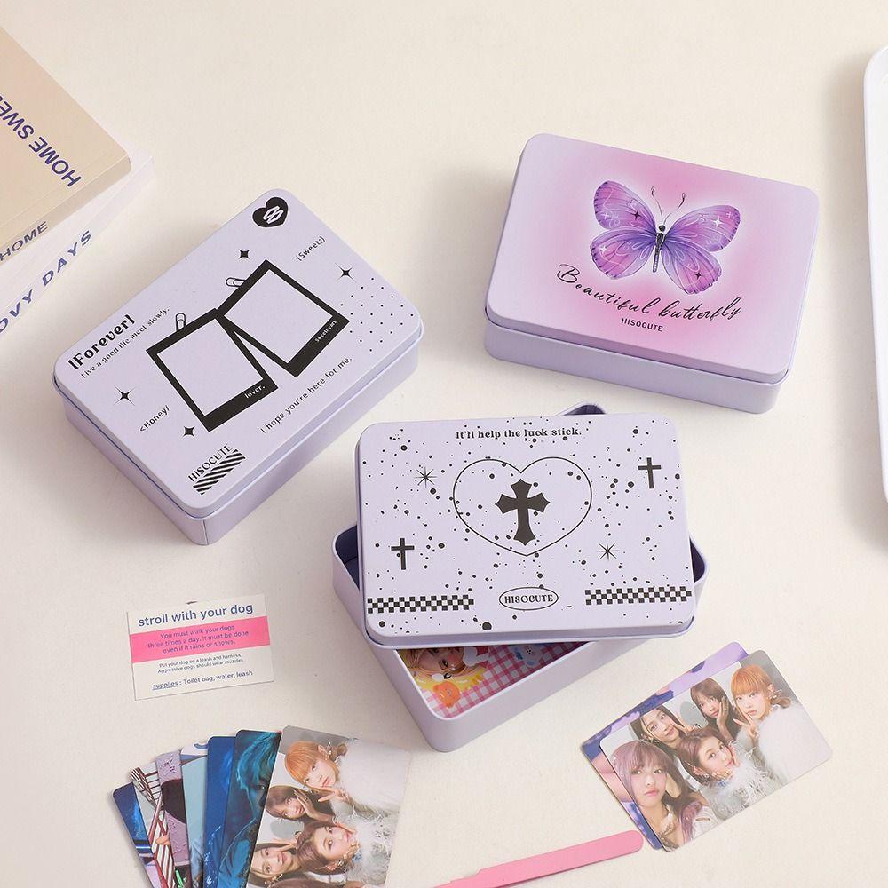 

Держатель для фотокарточек, коробка для хранения фотокарточек, настольный органайзер, металлический ящик для хранения канцелярских принадлежностей B