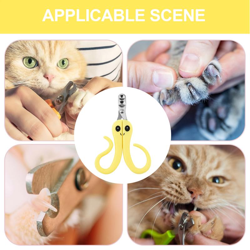 Cat Nail Trimmers Stainless Steel Nail Pet Cutter Professional Grooming Tool Stainless-Steel Claw Clipper Pet Supplies
