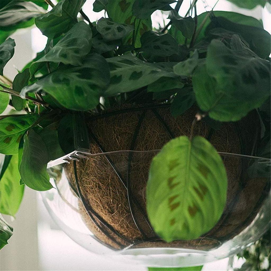 Round Plant Pot Stand With Hide Water Drainage Shatterproofed Plastic Hanging Tray Gardening Accessory
