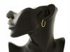 Hoop earrings 585 gold 14k 22 mm classic sharm for girl/woman