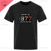 May 25 1977 Birth Gift T-shirt Men's Harajuku Top Fashion Classic Unique Vintage Brand T-shirt Vintage Streetwear Birthday Gift