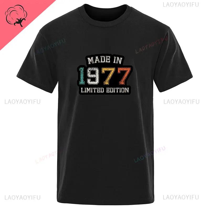 May 25 1977 Birth Gift T-shirt Men's Harajuku Top Fashion Classic Unique Vintage Brand T-shirt Vintage Streetwear Birthday Gift