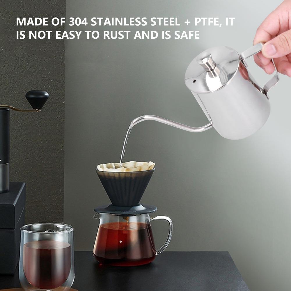350ml Capacity Pour Over Coffee Pot Scratch Resistance Gooseneck Coffee Kettle Pour Over Brewing