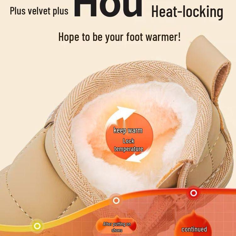 Warm Winter Baby Snow Boots for Boys and Girls - Soft Sole Velvet Cotton Shoes for Infants (1 Year Old)