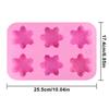 3D Christmas Snowflake Silicone Candle Molds DIY Handmade Soap Chocolate Cake Decoration Baking Mold Christmas Party Gift