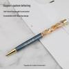 Gold Crystal Foil Metal Ballpoint Pen - Signature & Gift Pen with Laser Engraving