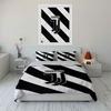 Set Biancheria da Letto Juventus Bianco Nero Set Copripiumino Copripiumino Federe  (1 * Copripiumino 2 * Federe, senza piumino)