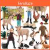 Farm Animal Pvc Model Set With Static Figures For Educational Play And Collection