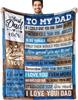 Personalized Dad Birthday Gift Soft Throw Blanket X Inch for Home Sofa Bedding Best Gifts for Father from Daughter Son