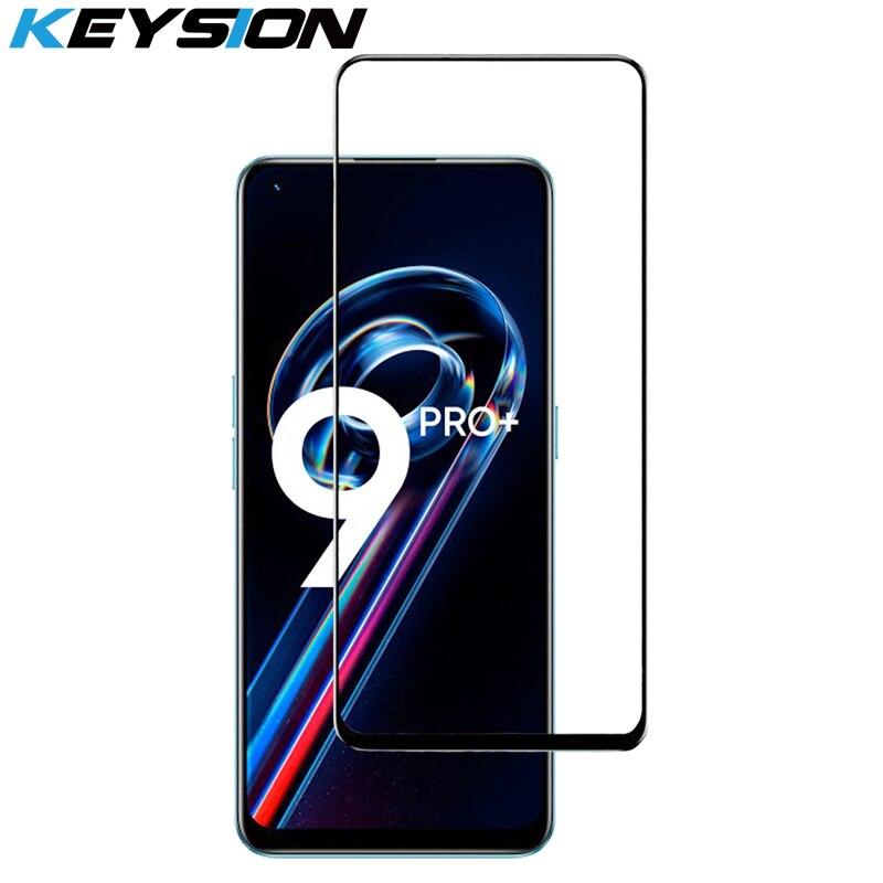 

Закаленное стекло KEYSION для Realme 9 5G 9 Pro + 9i GT Neo 3 2 2T C35 C31 HD защитная пленка для экрана для OPPO Reno7 Z 5G A96 A76 A95 for Realme 9 чёрный