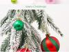 6CM Electroplated Irregular Painted Christmas Ball Ornaments Gift Box Set - Tree Hanging Decorations