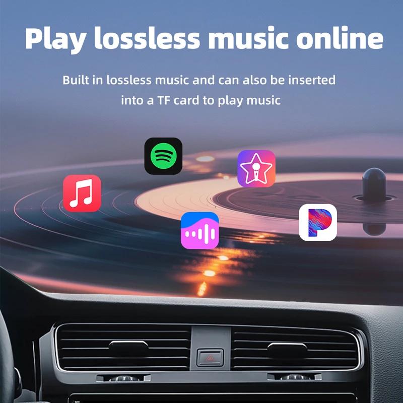 2in1 Kabelgebundener zu kabelloser CarPlay Android Auto Adapter Stereo Plug and Play WiFi Fast Connect für Mazda Toyota Peugeot Volvo Kia