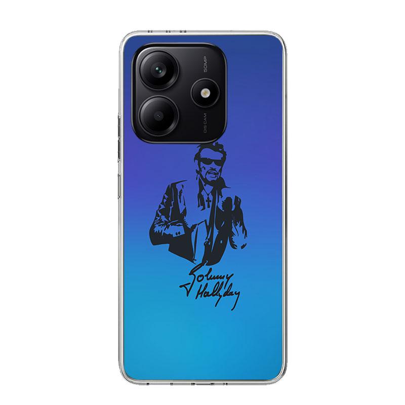 Johnny Hallyday Music Case Phone Cover for Xiaomi Redmi Note 14 13 12S 12 11S 11 11T 11E 10S 10 Pro Plus 5G Trend Fundas Note 14
