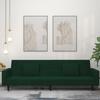 VidaXL 2-seater Sofa Bed with Two Pillows Dark Green Velvet 375818