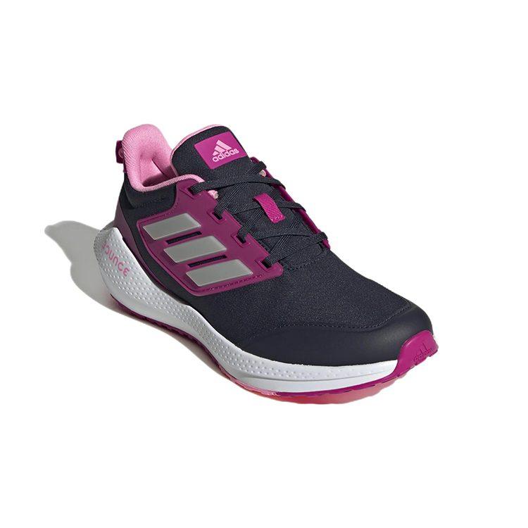 adidas EQ21 Slip Resistant Cushioning Abrasion Resistant Low Top Kids' Running Shoes Silver Pink Teenagers GZ2306