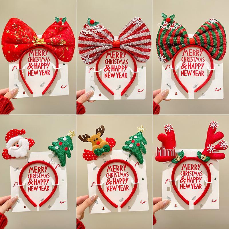 Mori Style Reindeer Antler Headband: Cute Christmas Hair Clip for Women & Kids