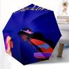 Aladdin Jasmine & Aladdin Romantic Night Sky Automatic Folding Cartoon Umbrella - 3 Folding Design, Vivid Cartoon Pattern, Suitable for Outd