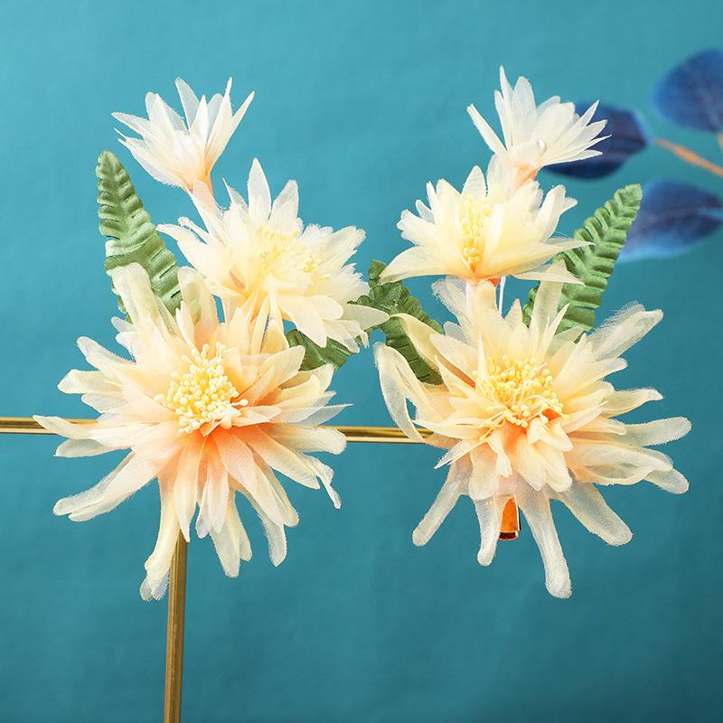 Flower Hair Clips Forks Chinese Hanfu Hair Accessories for Women Hairpin Fork Handmade Vintage Wedding Hair Jewelry Retro Crowns for Girl and Women